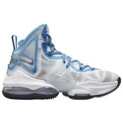 Boys' Grade School - Nike LeBron 19 - White/Dutch Blue/Blue Void