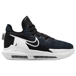 Boys' Grade School - Nike LeBron Witness VI - White/Black