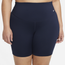 Nike One Mid Rise 7" Shorts 2.0 Plus - Women's Navy/White