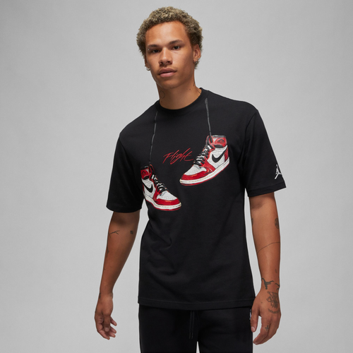 

Jordan Mens Jordan HL BN 1985 Short Sleeve Crew - Mens Black/Red Size L
