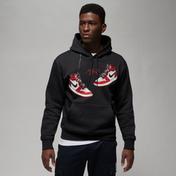 Men's - Jordan Pullover Hoodie - Black/Red