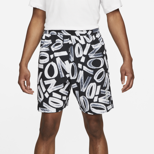 

Jordan Mens Jordan Zion Dri-Fit Performance AOP Woven Short - Mens Black/Lt Smoke Gray/White Size XXL