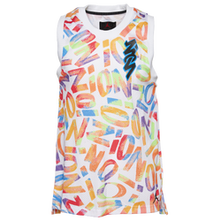 Men's - Jordan Zion Dri-Fit AOP Jersey - White/Black