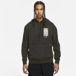 Men's - Jordan Zion Dri-FIT Performance Fleece Hoodie - Black/White