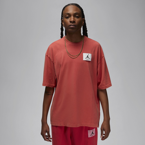 

Jordan Mens Jordan Essential Oversize Short Sleeve Crew - Mens Lobster