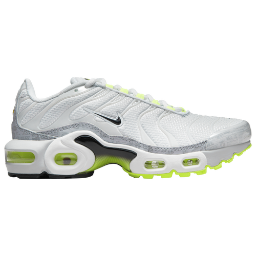 

Boys Nike Nike Air Max Plus - Boys' Grade School Running Shoe Silver/White Size 04.0