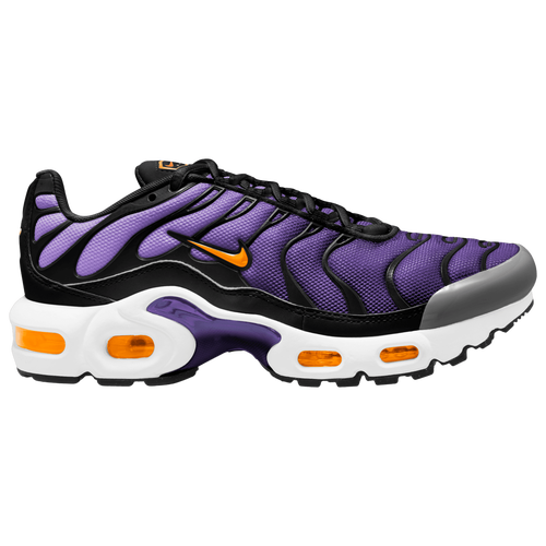 

Boys Nike Nike Air Max Plus - Boys' Grade School Running Shoe Black/Voltage Purple/Orange Size 04.5