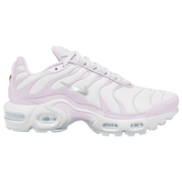 Girls' Grade School - Nike Air Max Plus - White/Purple/Pink