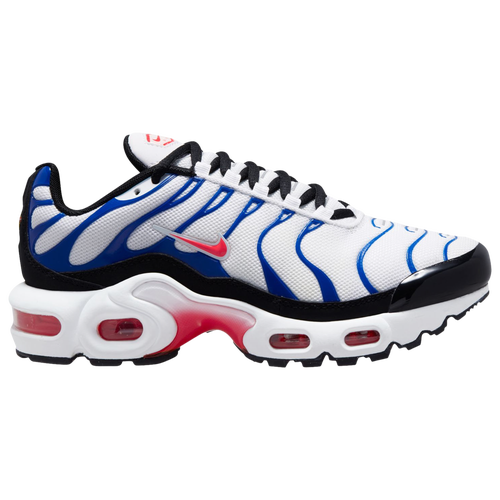 

Boys Nike Nike Air Max Plus BG - Boys' Grade School Shoe Bright Crimson/White/Game Royal Size 05.0