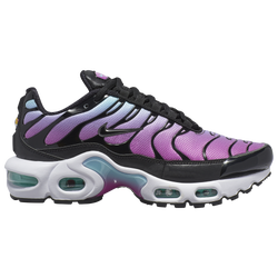 Girls' Grade School - Nike Air Max Plus - Aurora Green/Black/Hyper Violet