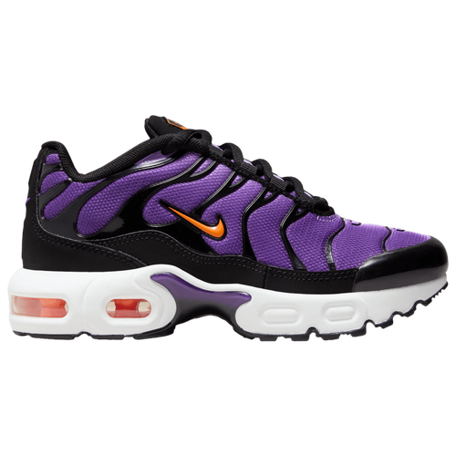 

Boys Preschool Nike Nike Air Max Plus - Boys' Preschool Shoe Black/Voltage Purple/Orange Size 01.0