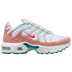 Girls' Preschool - Nike Air Max Plus - White/Siren Red/Red Stardust