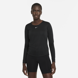 Women's - Nike DF One Long Sleeved Top-Shirt - Black