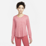 Nike DF One Long Sleeved Top-Shirt - Women's Pink