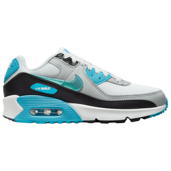 Boys' Grade School - Nike Air Max 90 - Blue Lightning/Blue Lightning/White