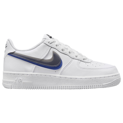 Boys' Grade School - Nike Air Force 1 Impact - White/Black/Blue