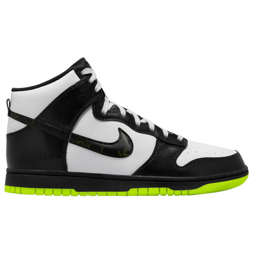 

Nike Mens Nike Dunk Hi - Mens Basketball Shoes White/Black/Volt Size 08.5