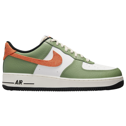 

Nike Mens Nike Air Force 1 '07 - Mens Shoes Oil Green/Orange/White Size 08.0