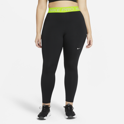 Women's - Nike Plus Size Pro 365 Tights - Black/Volt