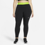 Nike Plus Size Pro 365 Tights - Women's Black/Volt