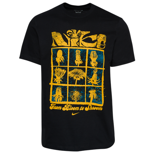 

Nike Mens Nike Bloom T-Shirt - Mens Black/Gold Size S