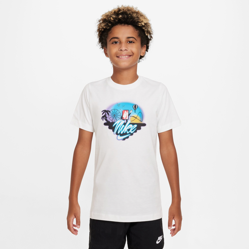 

Boys Nike Nike Seasonal Futura T-Shirt - Boys' Grade School White Size L