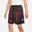 Jordan Air Diamond All Over Print Shorts - Men's Black/Gym Red/White