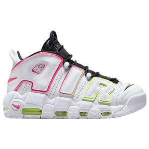 Nike uptempo pink and cheap black