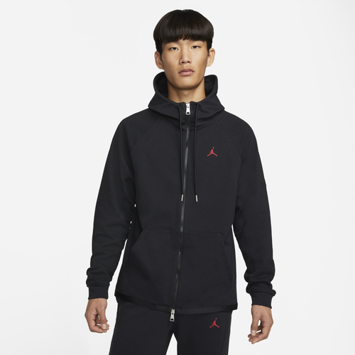 

Jordan Mens Jordan Essential Warm-Up Jacket - Mens Black/Gym Red Size XL