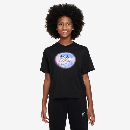 Shop Nike Boys   Boxy Carnival T-shirt In Black