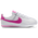 Nike Cortez EasyOn - Boys' Preschool White/Laser Fuchsia