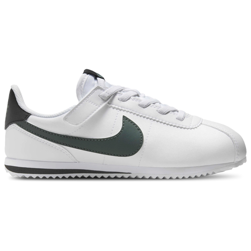 

Nike Boys Nike Cortez EasyOn - Boys' Preschool Basketball Shoes White/Vintage Green/Black Size 12.0