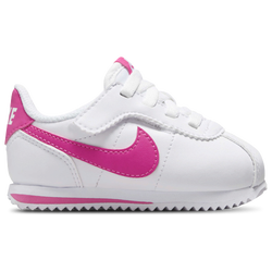 Boys' Toddler - Nike Cortez EasyOn - White/Laser Fuchsia