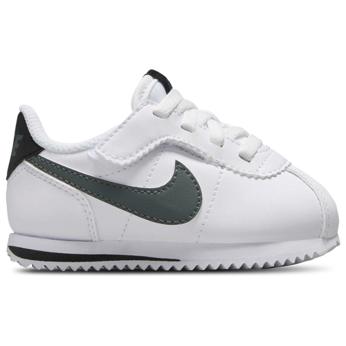 

Nike Boys Nike Cortez EasyOn - Boys' Toddler Basketball Shoes White/Vintage Green/Black Size 7.0