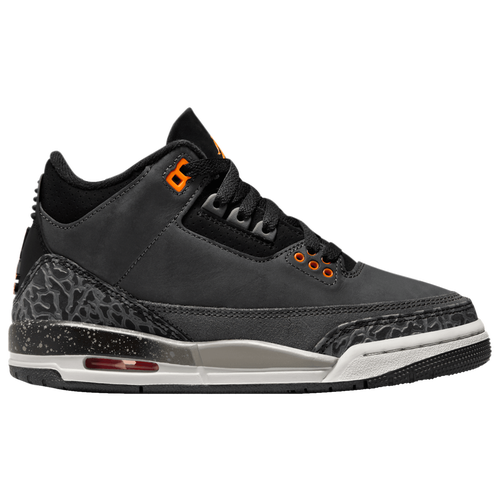 

Jordan Boys Jordan Retro 3 - Boys' Grade School Basketball Shoes Black/Orange/Night Stadium Size 4.0