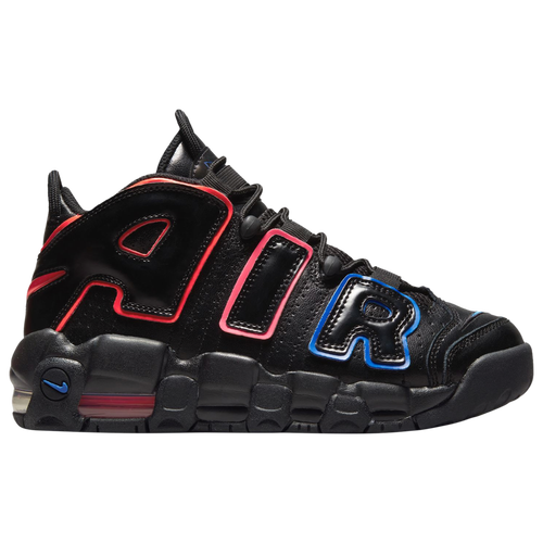 

Nike Boys Nike Air More Uptempo - Boys' Grade School Basketball Shoes Black/Red/Blue Size 04.0