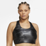 Nike DF Swoosh Plus Size Camo Bra - Women's Smoke Grey/White