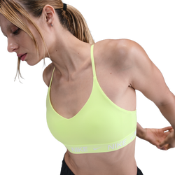 Women's - Nike Dri-FIT Indy Bra - Lt Lemon Twist/White Pearl/Lt Lemon Twist