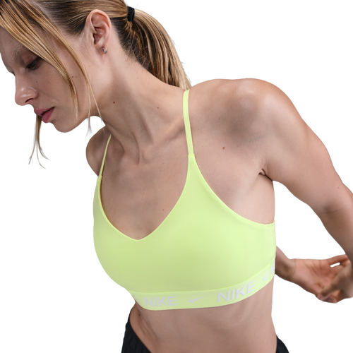 WOMENS - Nike Dri-FIT Indy Bra - Lt Lemon Twist/White Pearl