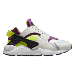 Men's - Nike Air Huarache  - White/Neon Yellow/Magenta
