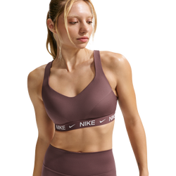 Women's - Nike Indy High DF Sports Bra - Sail/Tattoo