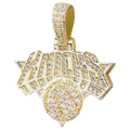 GLD New York Knicks Logo Micro Pendant - Gld Gold