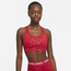 Nike Swoosh Shine Bra - Women's Red/Red