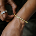 GLD 8" 6MM Rope Chain Bracelet - Gld Gold