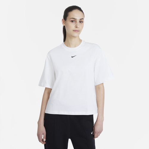 

Nike Womens Nike NSW Boxy T-Shirt - Womens White/Black Size S