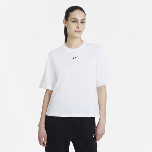 Shop Nike Womens  Nsw Boxy T-shirt In White/black