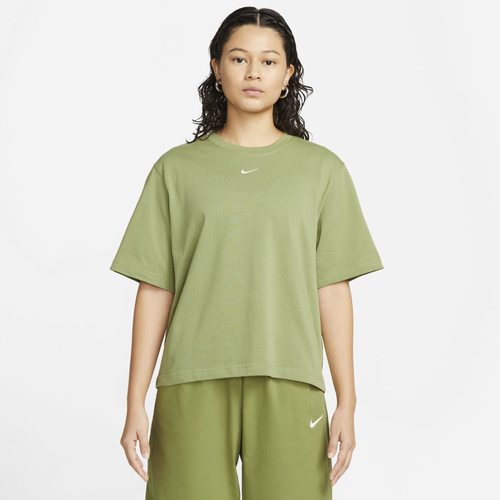

Nike Womens Nike NSW Boxy T-Shirt - Womens Green/White Size XS