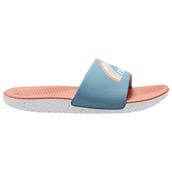 Boys' Preschool - Nike Kawa Slides SE - White/Light Madder Root/Worn Blue