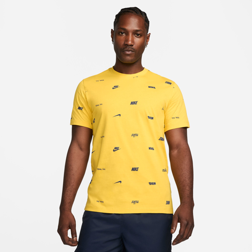 

Nike Mens Nike NSW Club+ All Out Print T-Shirt - Mens Vivid Sulfur/Vivid Sulfur Size L
