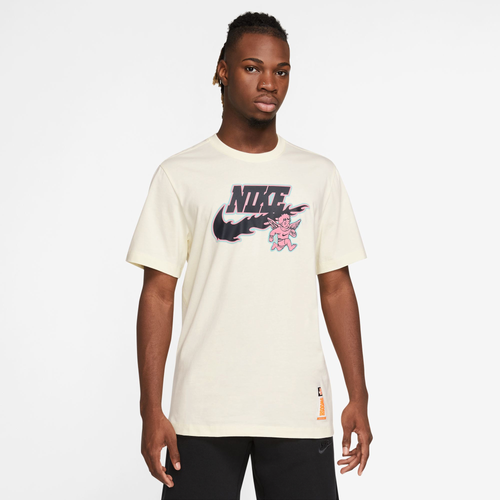 

Nike Mens Nike OC Pack 3 HBR Varsity Futura T-Shirt - Mens Beige/Pink Size S